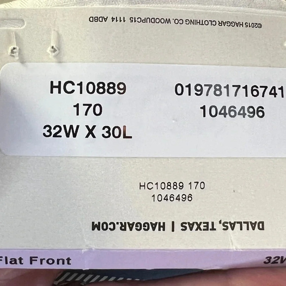 Men’s Haggar premium no iron khakis in Tan 32x30 cotton / polyester flat front - Picture 8 of 12